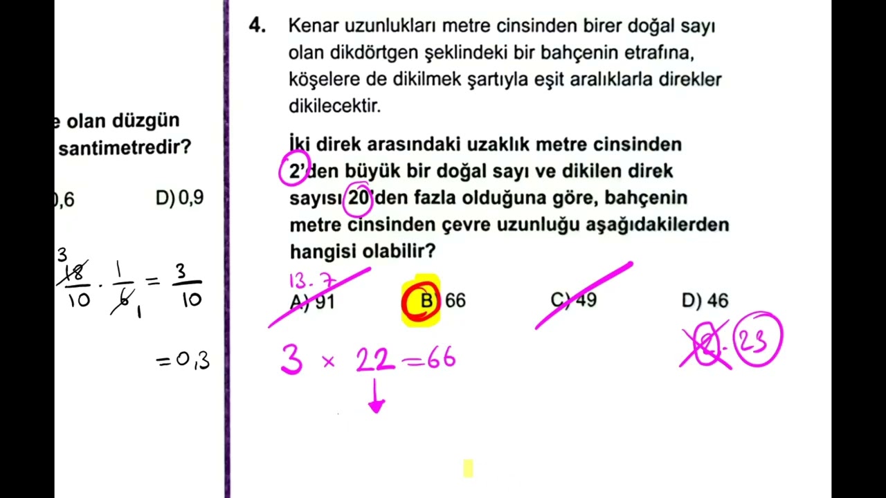 345 LGS-2 Denemesi Matematik Çözümü