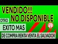 Se vende Lote con CASA VENDIDO NO DISPONIBLE  | CRV EL SALVADOR