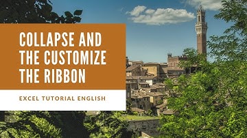 Excel- Collapse and Customize the Ribbon || How to Customize Ribbon in Excel || How to Edit Ribbon
