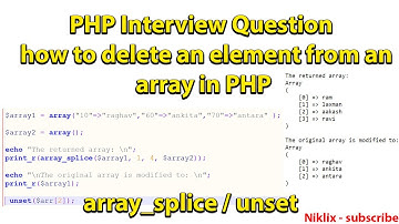 PHP Interview Questions #arrays