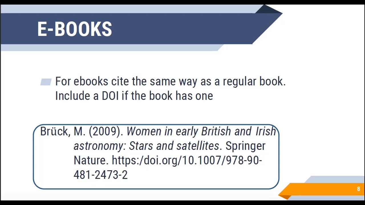 Citation and Referencing - Introduction to APA Style Citation - Archer  Library at University of Regina