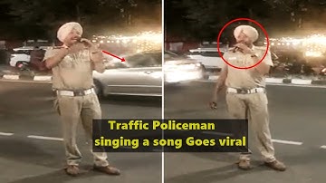 Traffic Policeman telling about No Parking by singing a song went viral