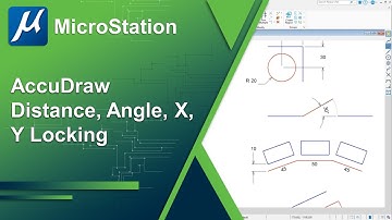 15 - AccuDraw Shortcuts: Lock Distance, Angle, X Y