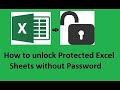 Remove the password of an Excel protected sheet