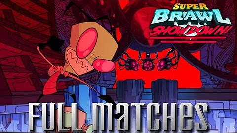 Invader Zim Defeats Every Fighter | Super Brawl Showdown v0.3.0b Invader Zim Full Matches Gameplay