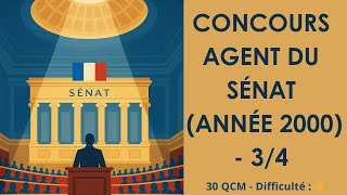 Concours Agent du Sénat (Année 2000) - 3/4