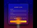 HTML Login Form with CSS &amp; three.js
