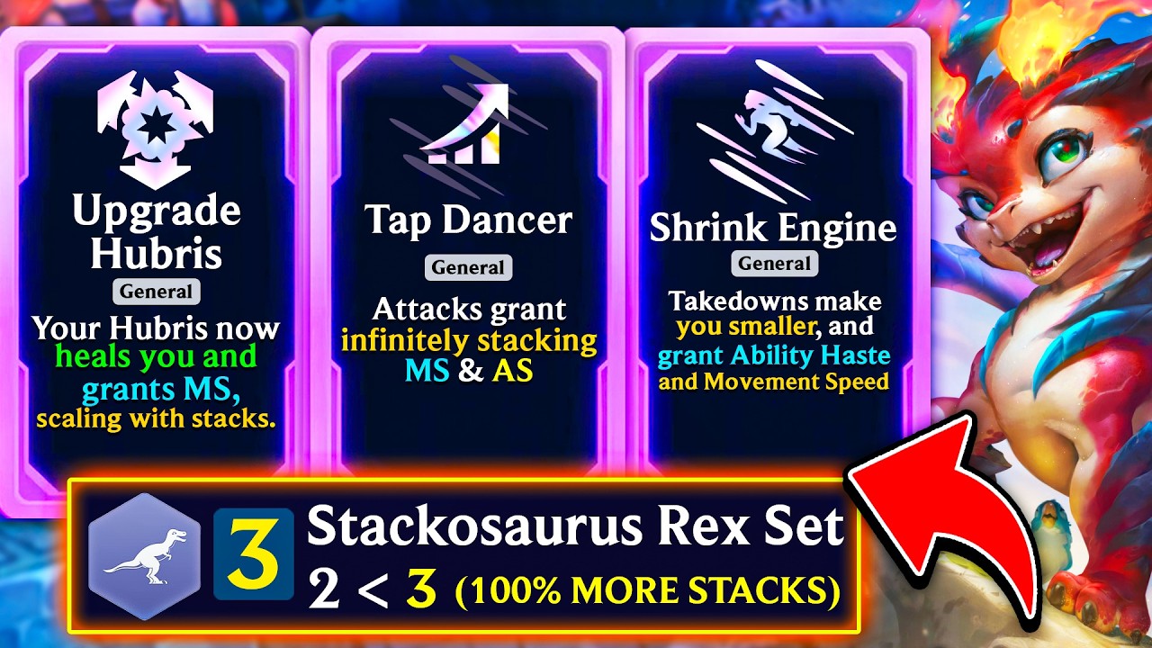 3 Stackosaurus Rex Smolder: 100% MORE STACKS | ARAM Mayhem