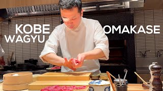 $205 Michelin Starred Kobe Wagyu Omakase, Nishiazabu, Tokyo - Niku Kappo Jo* Vlog | 4K screenshot 5