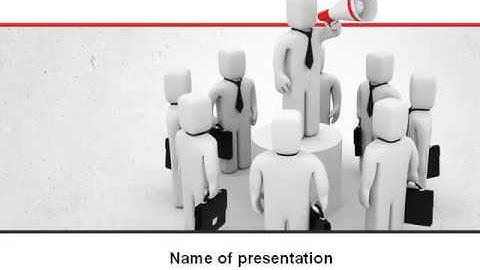 Public Speaking PowerPoint Template by PoweredTemplate.com