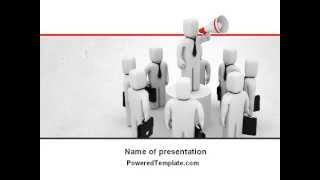 Public Speaking PowerPoint Template by PoweredTemplate.com