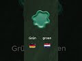 DEUSTCH vs DUTCH | Colors 🌎 #pronunciation #polyglotjourney #learnlanguages
