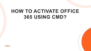 How to activate Office 365 using CMD?
