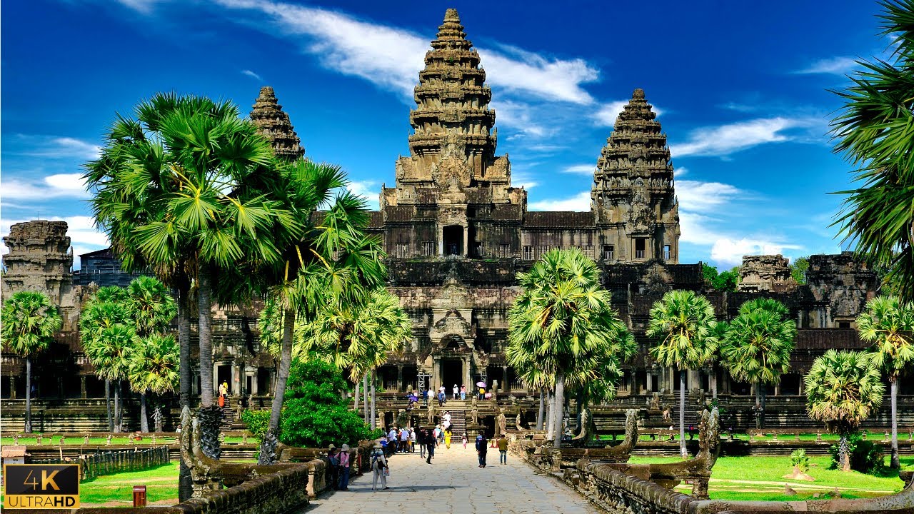 Walking In The LARGEST Religious Monument In The World!!! Angkor Wat Walking tour, Cambodia 4K