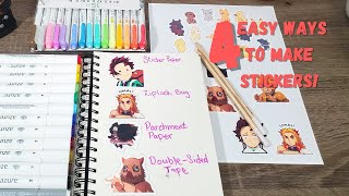 How to make anime stickers ( 4 ways! ) | EASY AND CHEAP screenshot 2