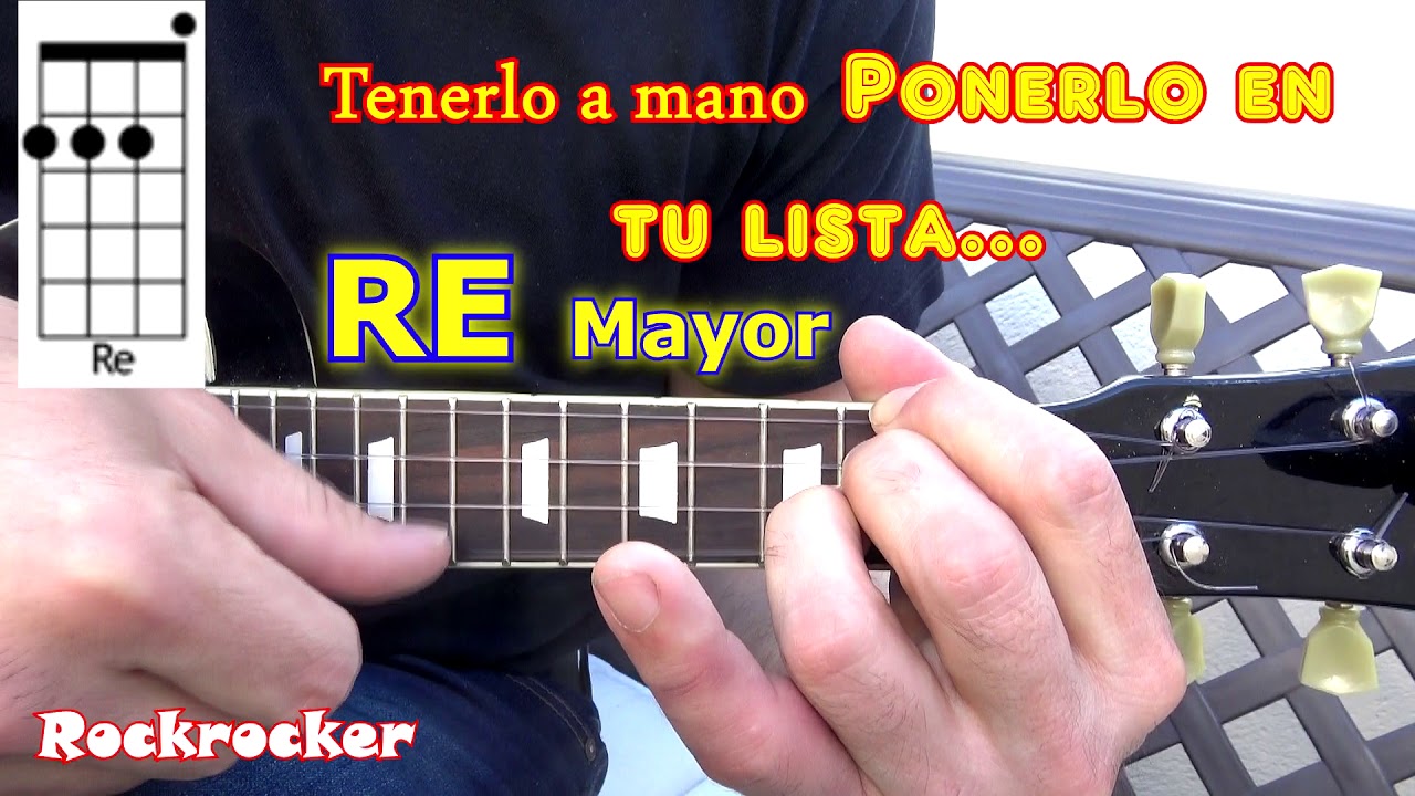 Acorde RE MAYOR UKELELE ✨ 😊 ⚡️ Tutorial D Maj ✨ 😊 ⚡️ - YouTube