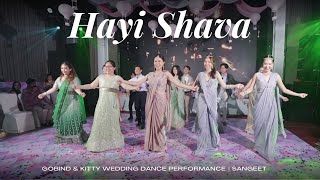 Hayi Shava || Gobind \u0026 Kitty Wedding Dance Performance || Sangeet