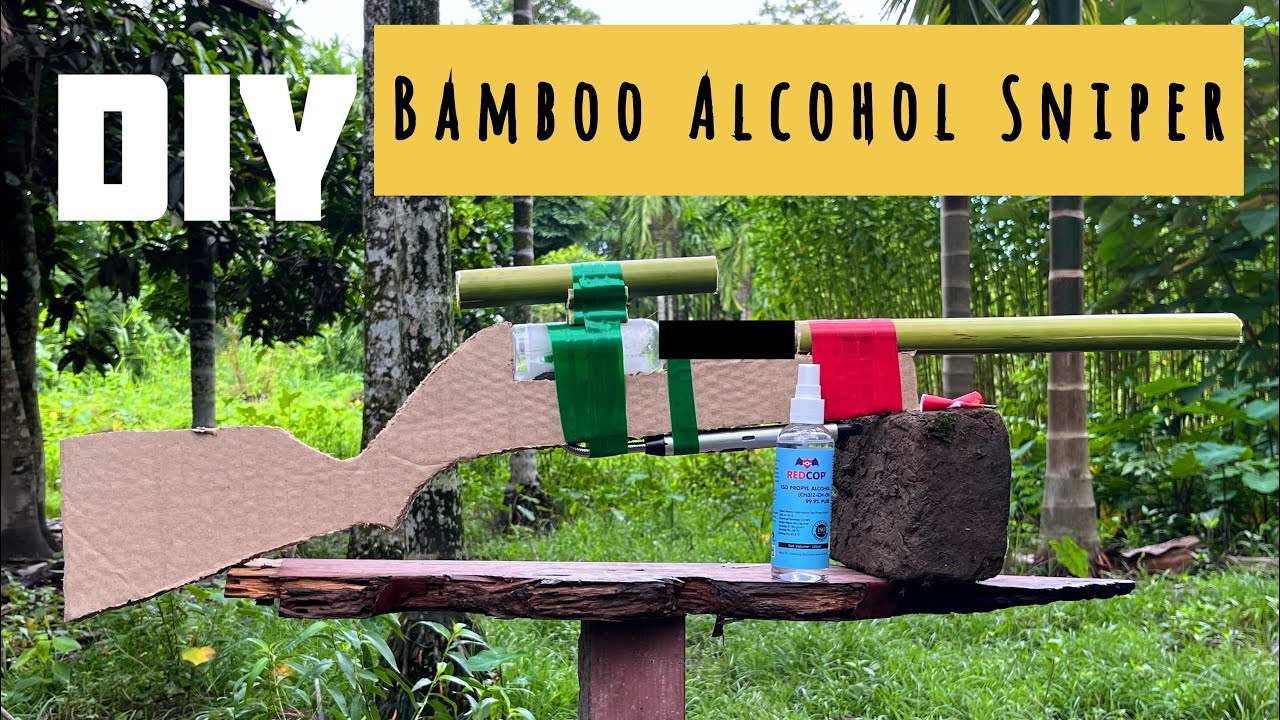 Creativity DIY Making pistol and alcohol Unique slingshot Have influence Amazing DIY Tool !