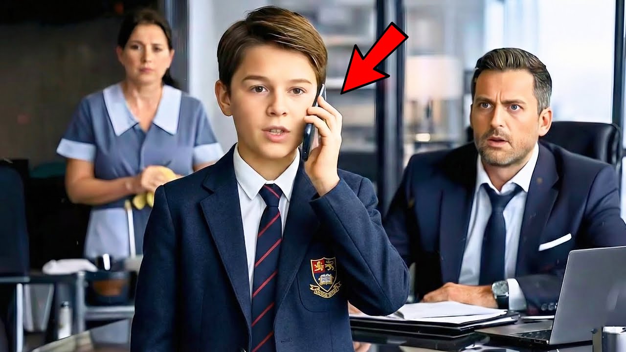 EL HIJO DE LA LIMPIADORA ATIENDE LA LLAMADA Y RESCATA EL CONTRATO MÁS VALIOSO DEL CEO MILLONARIO