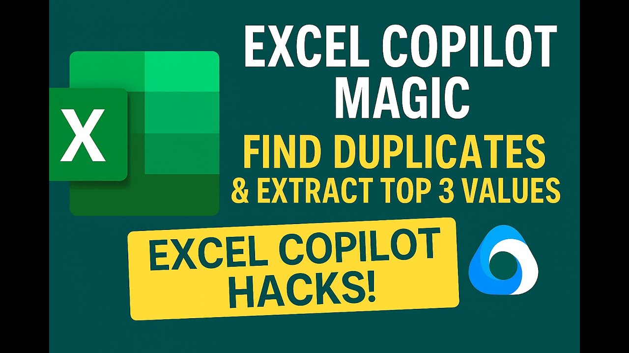 Excel Copilot: Find Duplicates & Extract Top 3 Values in Seconds 