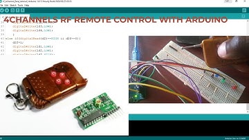 4 CHANNEL RF REMOTE CONTROL MODULE YK04 WITH ARDUINO