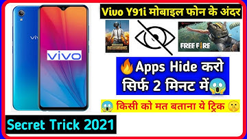 vivo y91i me app hide kaise kare||how to hide app in vivo y91i in hindi Secret Trick 2021🤫🔥🔥