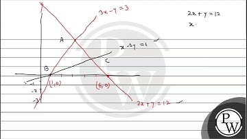 Using integration, find the area of the region bounded by the trian...