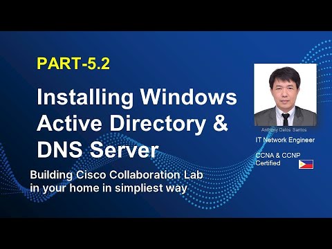 INSTALLING WINDOWS SERVER 2019 | ACTIVE DIRECTORY, DNS  |PART-5.2 | CUCM |  CISCO COLLABORATION LAB