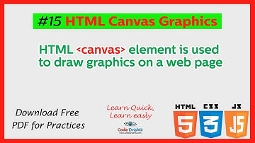 #15 HTML Canvas Tutorial | Draw Line, Circle, Gradient on a Web Page - Code Drishti
