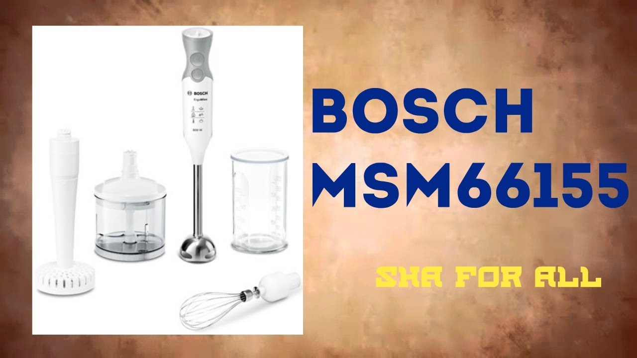 Blender BOSCH MSM66155 Overview Unpacking - YouTube