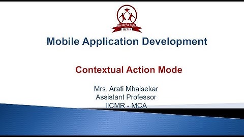 Contextual Action Mode