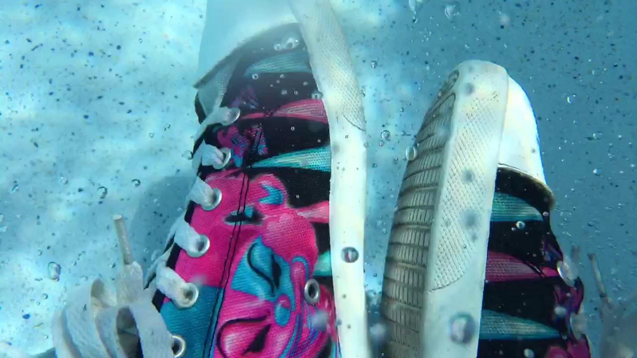 shoes underwater