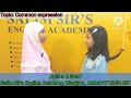 Arisha & Suad with their marvellous presentation on the topic "Common Expressions"