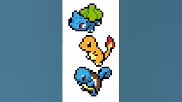 Original POKÉMON Starters Coded #shorts #pokemon #html #css