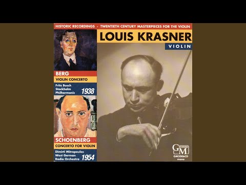 Concerto For Violin, Op. 36: I. Poco allegro (Live)