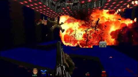 Brutal Doom - E1M4 - Command Control - No Music - 100% Kills - Items - Secrets - Ultra-Violence!