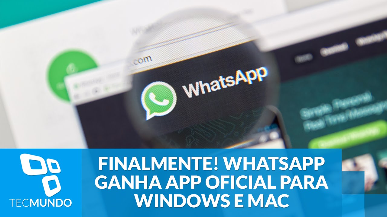 Finalmente! WhatsApp ganha app oficial para Windows e Mac - YouTube
