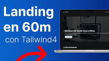 CREA una Landing Page con Tailwind4 (Paso a paso)