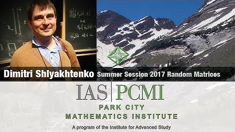 Dimitri Shlyakhtenko (2.1) Random matrices and free probability, part 2.1