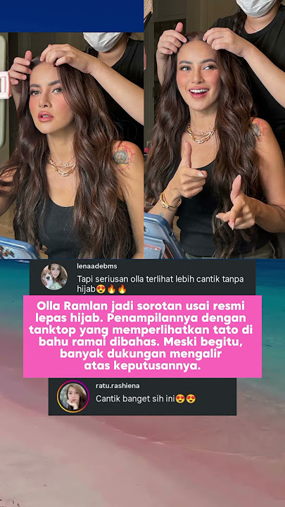 Olla Ramlan Lepas Hijab Pakai Tanktop Pamer Tato #fyp #artis #selebriti
