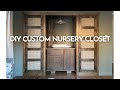 Diy custom nursery closet  nursery makeover