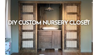 DIY Custom Nursery Closet | Nursery Makeover