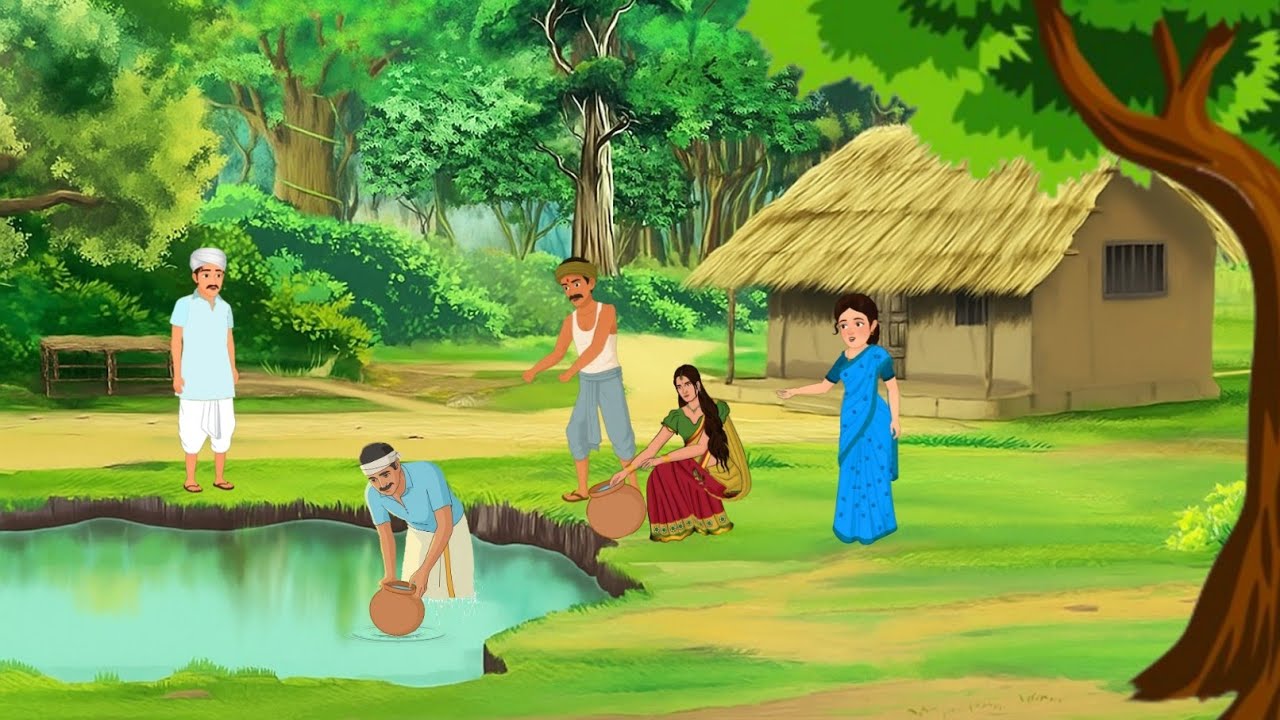 ठंडे पानी का शरापित सरोवर | Thande Pani ka Sharapit | Hindi kahaniya | cartoon story | moralstory