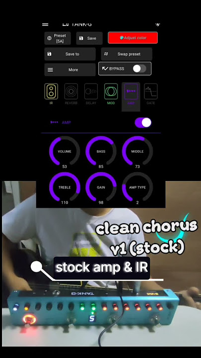 Clean Chorus preset Tank G using stock amp and stock ir #tankg #preset #patch