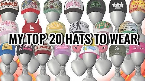 My Top 20 Hats 🧢 IMVU EDITION 🤪#imvu