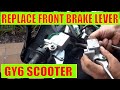 How to change scooter front brake master Cylinder & Lever