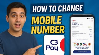 How to Change Mobile Number in C3Pay App UAE | Step-by-Step Guide for Black & Blue Card Users screenshot 1