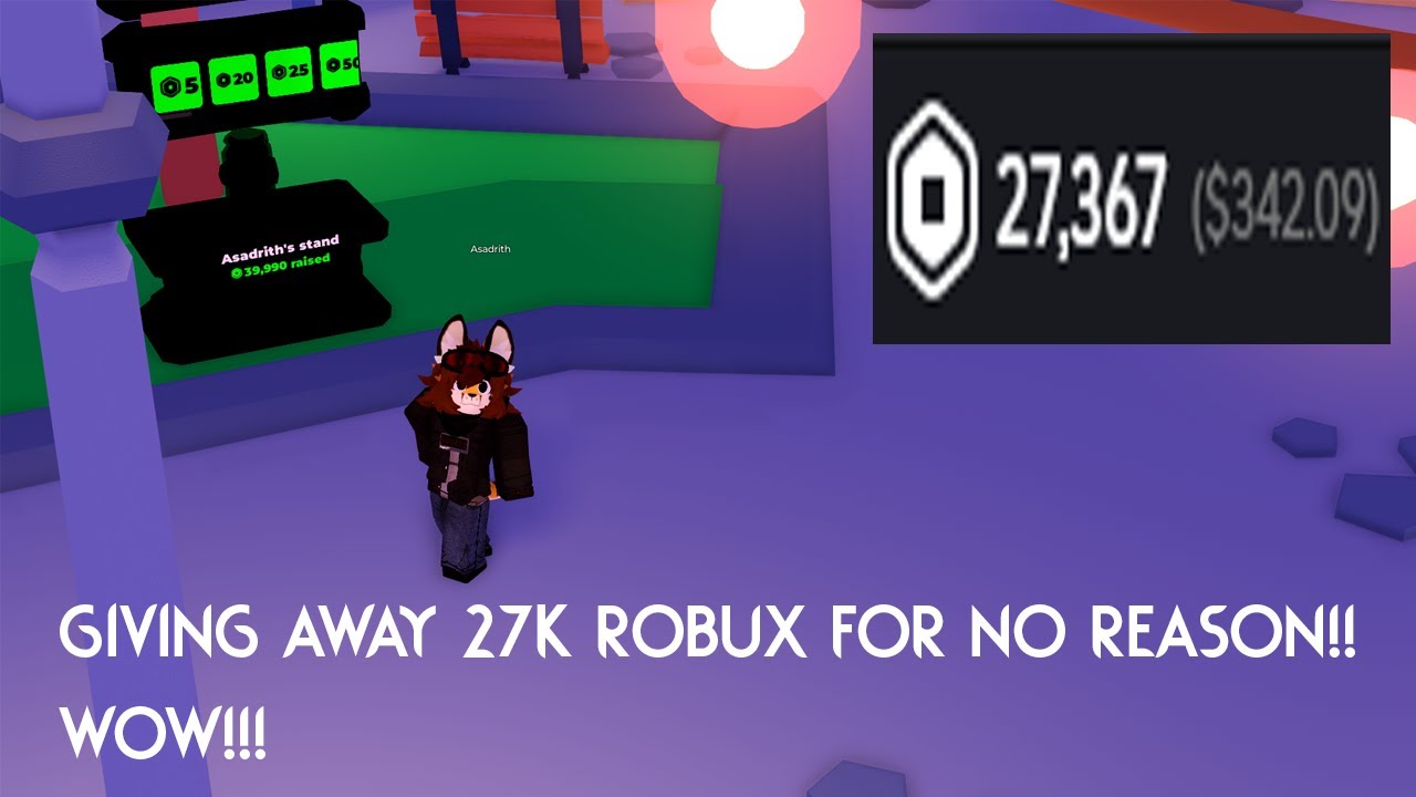 (pls donate) giving away 27,000 robux out of boredom - YouTube
