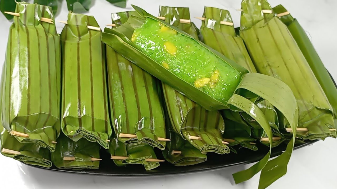 KALAU PUNYA BERAS KETAN DAN DAUN PISANG,BUAT KUE TRADISIONAL INI,PULEN& LEGIT,WAJIK PANDAN NANGKA