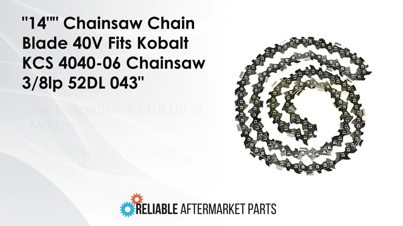 3-Pack 18 Chainsaw Chains For Kobalt KCS 180B & 80V Models - 419015
